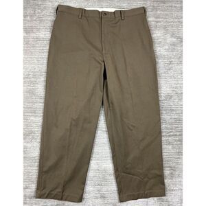 Murano Pants Mens 38x30 Brown San Remo Dress Flat‎ Front